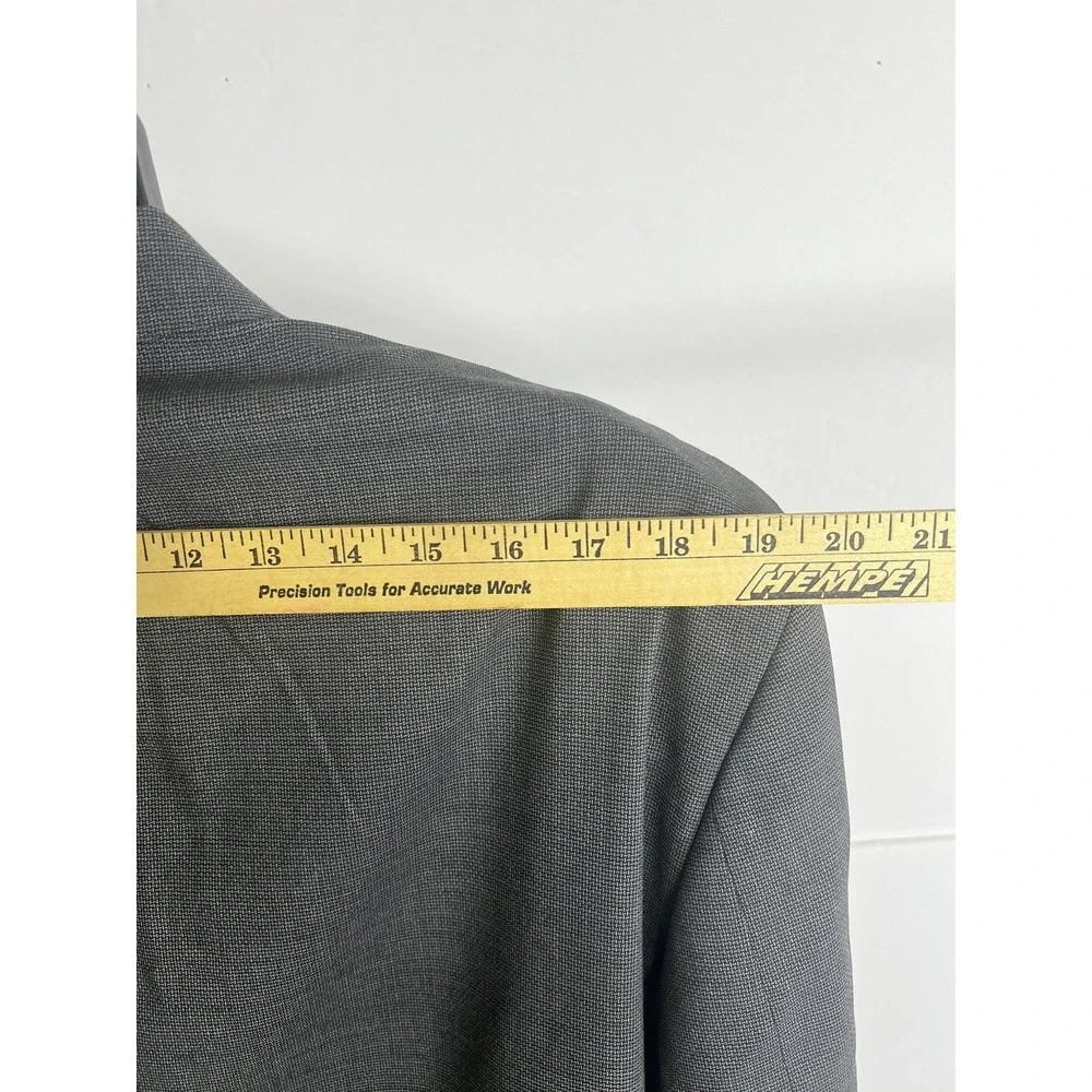 JB Britches Blazer Mens 46 Regular Gray Logan Stretch Suit Jacket Sport Coat-New